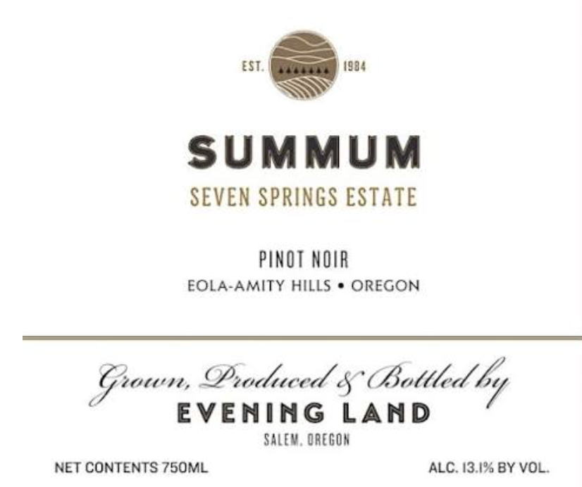 (image for) Evening Land Summun Seven Srpings Vineyard Chardonnay 2017 [Vin 92] [WAS: $220++]
